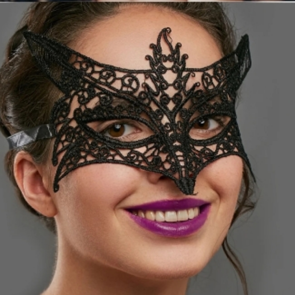 4/$15 Elegant Black Lace Masquerade Mask Party Costume Sexy Lingerie